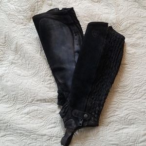Ariat Suede Leather Half Chaps - L